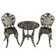 Oakland Living Rose Ornate Aluminum Bistro Set