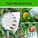 Travelwant Metal Fruit Picker Agricultural Garden Hardware Tools High Altitude Portable Fruit Picker for Harvest Picking Apple Citrus Pear Peach