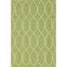 Unique Loom Links Trellis Indoor/Outdoor Trellis Rug Green/Ivory 4 1 x 6 1 Rectangle Trellis Contemporary Perfect For Patio Deck Garage Entryway