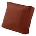 Classic Accessories Montlake FadeSafe 4 x 19 Heather Henna Red Square Lounge Chair Outdoor Seating Cushion with Zipper