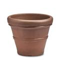 Crescent Garden Brunello Classic Rolled-Rim Planter 16Ã¢Â€Â� (Rust)