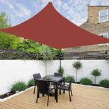 Square Sun Shade Sail UV Block Waterproof Patio Awning Outdoor Garden Pool Sun Canopy Shelter Cover 13 x13 Dark Red