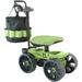 TheXceptional Wheelie Scoot with Tool Toter Handle Bucket and Comfort Cushion