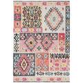 SAFAVIEH Indoor Outdoor MTG221J Montage Aqua / Fuchsia Rug