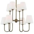 8 Light Chandelier in Classic Style 28 inches Wide By 22.62 inches High-Vibrant Gold Finish Bailey Street Home 49-Bel-4173422