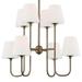 8 Light Chandelier in Classic Style 28 inches Wide By 22.62 inches High-Vibrant Gold Finish Bailey Street Home 49-Bel-4173422