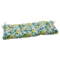 Pillow Perfect Outdoor | Indoor Lemon Tree Yellow Outdoor Tufted Bench Swing Cushion 56 X 18 X 5