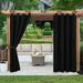 Rosnek Patio Blackout Curtains Outdoor Waterproof Thermal Insulated Sun Blocking Grommet Curtain for Patio Pergola Porch 1 Panel