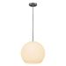 Access Lighting 23952LEDDLP-BS-OPL 14 in. Nitrogen LED Pendant Ceiling Light Brushed Steel