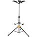 Hercules GS432BPLUS Plus Series Universal AutoGrip Tri Guitar Stand w/ Foldable Backrest