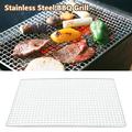 Stainless Steel BBQ Grill Grate Grid Wire Mesh Outdoor Barbecue Rack Cooking Replacement Net 45*30cm