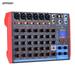 ammoon AG-8 Portable 8-Channel Mixing Console Digital Audio Mixer +48V Phantom Power Supports BT/USB/MP3 Connection for Music Recording DJ Network Live Broadcast Karaoke