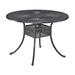 Homestyles Grenada Aluminum Outdoor Dining Table in Charcoal