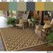 Style Haven Rio Mar Tile Inspired Trellis Pattern Indoor/ Outdoor Area Rug Navy Blue/Cream 8 6 x 13 9 x 12 Outdoor Indoor Patio Dining Room