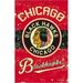 Chicago Blackhawks Premium Garden Flag Banner Double Sided Retro Vintage Style Linen 13x18 Inch
