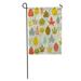 KDAGR Autumn Leaves Pattern Colorful Fall on Neutral Including Maple Oak Garden Flag Decorative Flag House Banner 28x40 inch