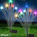 2 Pack Solar Garden Lights Swaying Light - Swaying When Wind Blows Solar Lights Outdoor Decorative for Yard Patio Pathway Decoration