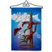 Easter Cross Garden Flag Set Faith 13 X18.5 Double-Sided Yard Banner