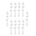 10x Acrylic Crystal Bead Droplet Wedding Hanging Strand Drop Chandelier Ornament