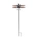 Rustic Airplane Metal Wind Spinner Biplane Kinetic Garden Yard Art Sculpture Windmill 3D Patio Decor