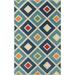 Ox Bay Carrabelle 3 x 5 Multicolor Diamond and Geometric Outdoor Rug