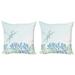 Ambesonne 24 x 24 Birthday Holiday Special Occasion Microfiber Throw Pillows 2 Count