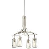 Minka Lavery - Poleis - Chandelier 4 Light Brushed Nickel in Transitional Style