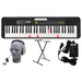 Casio LK-S250 PPK 61-Key Premium Lighted Keyboard Pack with Stand Headphones & Power Supply