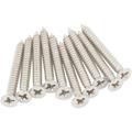 Strike Screws #8 x 1-1/2 10-Pack Satin Nickel by Stone Harbor Hardware