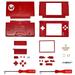 Replacement Housing for Nintendo DS Lite Glass Lens Shell Red Mario Limited