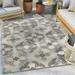 Well Woven Loewy 5 3 x 7 3 Indoor/Outdoor High-Low Mediterranean Grey Area Rug