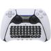 Controller Keyboard for PS5 Protable Wireless Bluetooth Keyboard Chatpad Mini Rechargable Handheld Controller Grip Keyboard Gaming Keypad for Playstation 5 Controller