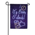 America Forever It s Beer O clock Summer Garden Flag 12.5 x 18 inches Beer Thirty Happy Hour Drink Beverage Double Sided Seasonal Yard Outdoor Decorative It s 5 O Clock Somewhere Garden Flag