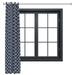 Sunnydaze Designer Eyelet Indoor/Outdoor Curtain Panels - 52 x 108 - Blue Quatrefoil