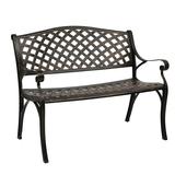 Ktaxon 40.5 Outdoor Garden Bench Aluminum Frame Seats Patio Furniture Bronze Cast Iron Bench
