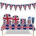 JYYYBF 4th of July Garden Flag Double Sided Happy Independence Day Memorial Day Flags Patriotic Seasonal Yard Flags or 1 Set Tableware Tableware 2 1 Set