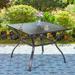 Sophia & William 37 Outdoor Square Dining Table with Steel Frame for 4 Chairs