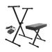 On-Stage KPK6520 Keyboard Stand/Bench Pak with Sustain Pedal