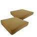 Tempo Outdoor Dining Seat Cushion Square Set of 2 Taupe Brown