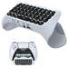 Wireless Controller Keyboard for PS5 Bluetooth 3.0 Portable Mini Chatpad Message Game Keypad Built-in Speaker with 3.5mm Audio Jack for Messaging and Gaming Live Chat