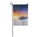 SIDONKU Starry Sky in Winter Snowy Night Fantastic Milky Way Garden Flag Decorative Flag House Banner 28x40 inch