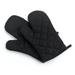 Oven Mitts and Potholders and Oven Mitts Cotton Lining Heavy Duty Cooking Gloves Slip-Resistant Textured Grip Cooking Gloves for BBQ Grill Oven Microwave