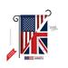 Breeze Decor 58380 US UK Friendship 2-Sided Impression Garden Flag - 13 x 18.5 in.