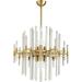 Six Light Pendant 26.25 inches Wide By 26.75 inches High-Aged Brass Finish Bailey Street Home 182-Bel-3132113