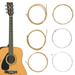 Besufy 6Pcs/1Set Bronze Steel Strings Warm Balanced Tone for Acoustic Guitar 150XL