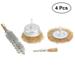 4 Pcs Wire Wheel Brush Set Polishing Wheels Abrasive Wheels Drill Accessory Kit for Rotary Tools