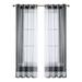 LHomeove Waterproof Patio Curtain Voile Sheer Garden Outdoor Curtain