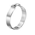 Oetiker 10500327 Zinc-Plated Steel Hose Clamp with Mechanical Interlock One Ear 7 mm Band Width Clamp ID Range 22.8 mm (Closed) - 25.6 mm (Open) (Pack of 100)