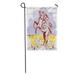 SIDONKU Red Western Vintage Wild West Line Drawing of Cowgirl Riding Horse at Rodeo Cowboy Garden Flag Decorative Flag House Banner 12x18 inch