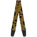 Scooby Doo Guitar Strap Scooby Doo Stacked Close Up Black 2 Inches Wide